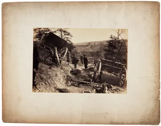 Effect of explosion of shell, near Fredericksburg, Va.